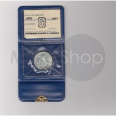 500 Lire Marconi argento 1974